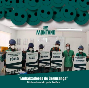 Equipe Montand - Embaixadores de segurança - Ambev - Ribeiro Caram