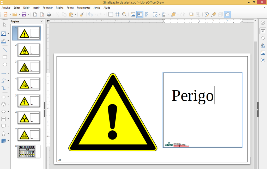 Edição de pdf no Draw