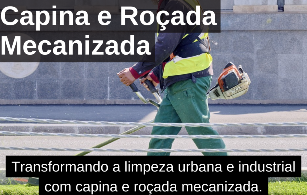 Capina e roçada mecanizada